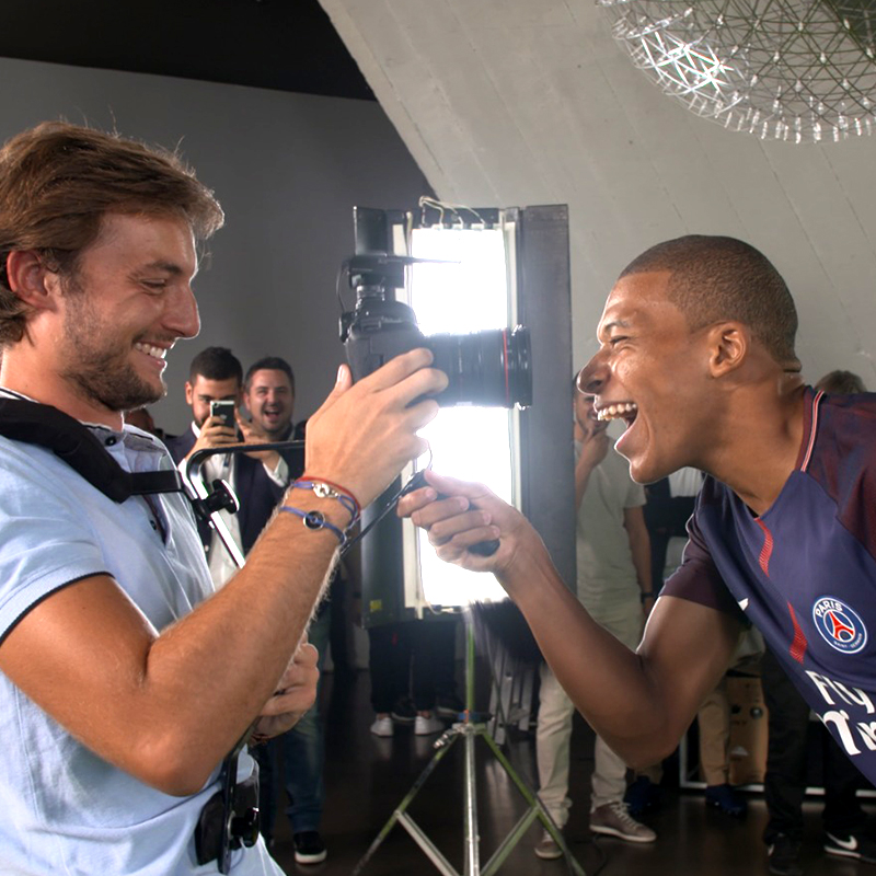 Behind the scenes with Kylian Mbappe agency90